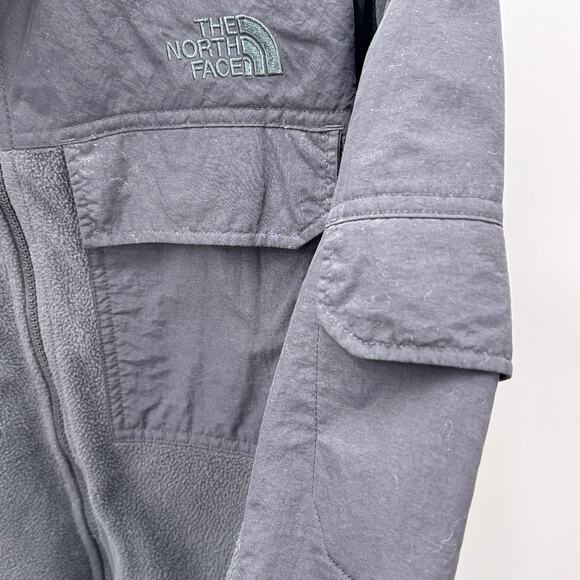 The North Face Fleece Jacket Mens Large Gray Full Zip Outdoor Hiking Softshell - Picture 6 of 9